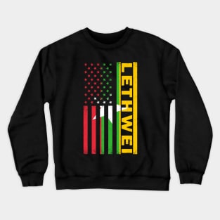 Lethwei Myanmar USA flag Crewneck Sweatshirt